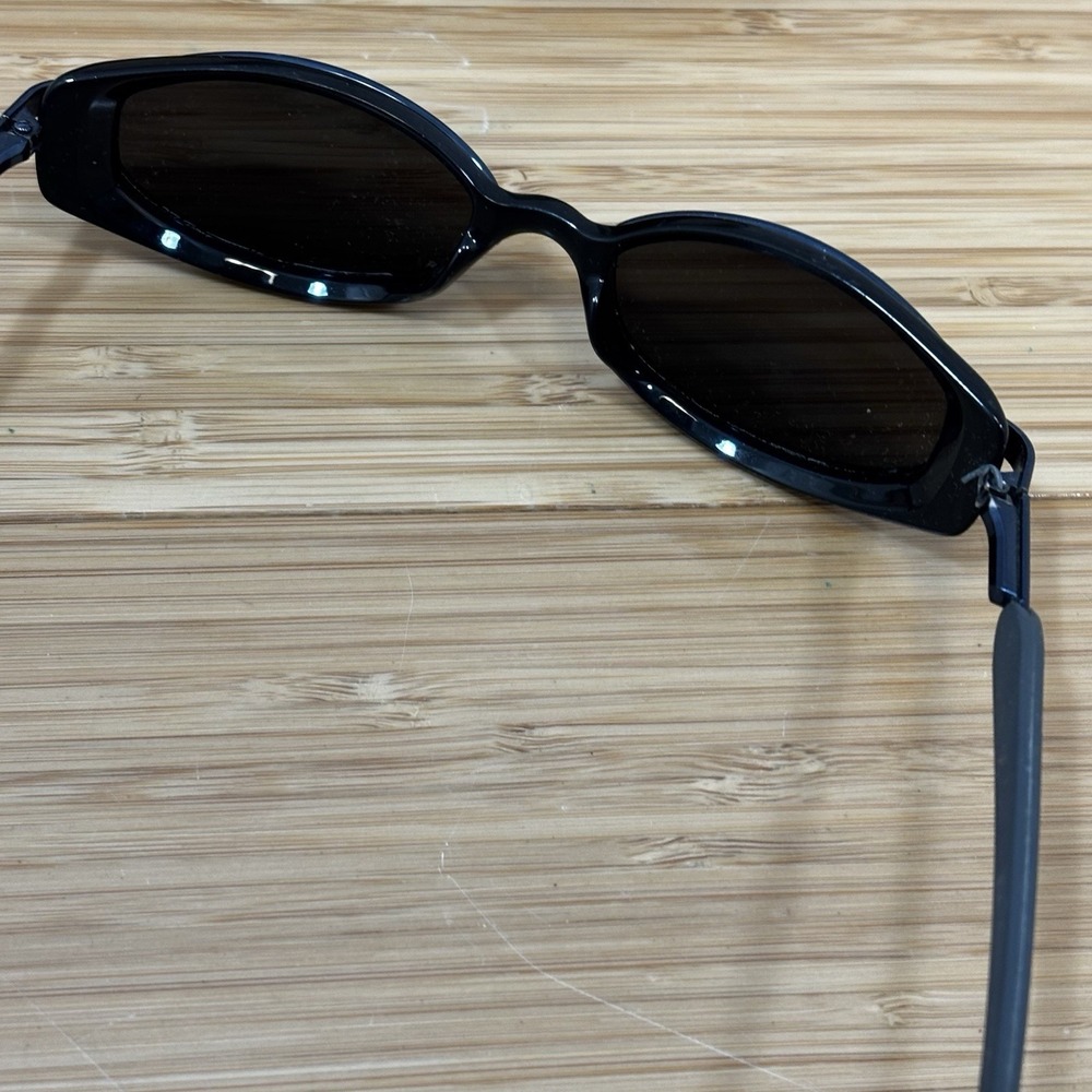 Maui Jim MJ-124-02 Sunglasses Frames Gunmetal Blue On Black Oval Need Repair - Picture 6 of 12